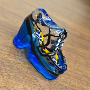 Vintage Murano Style Art Glass Platform Shoe Figurine - Aquarium Fish